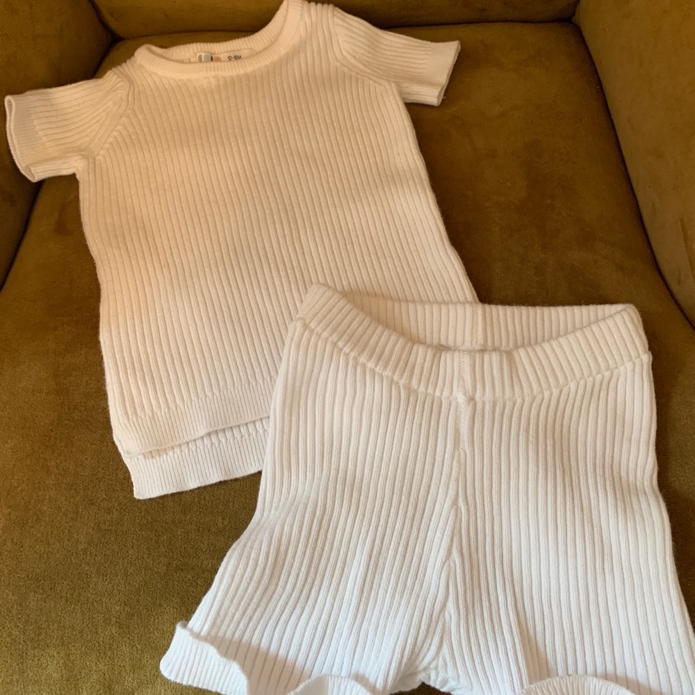 Coco blanc white knit set